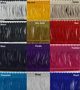 2" Rayon Chainette Fringe - 8 Continuous Yards - Many Color Options!