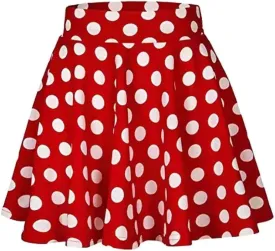 ABAFIP Women's High Waisted A Line Mini Skirt Vintage 1950s Flared Skater Short Skirts
