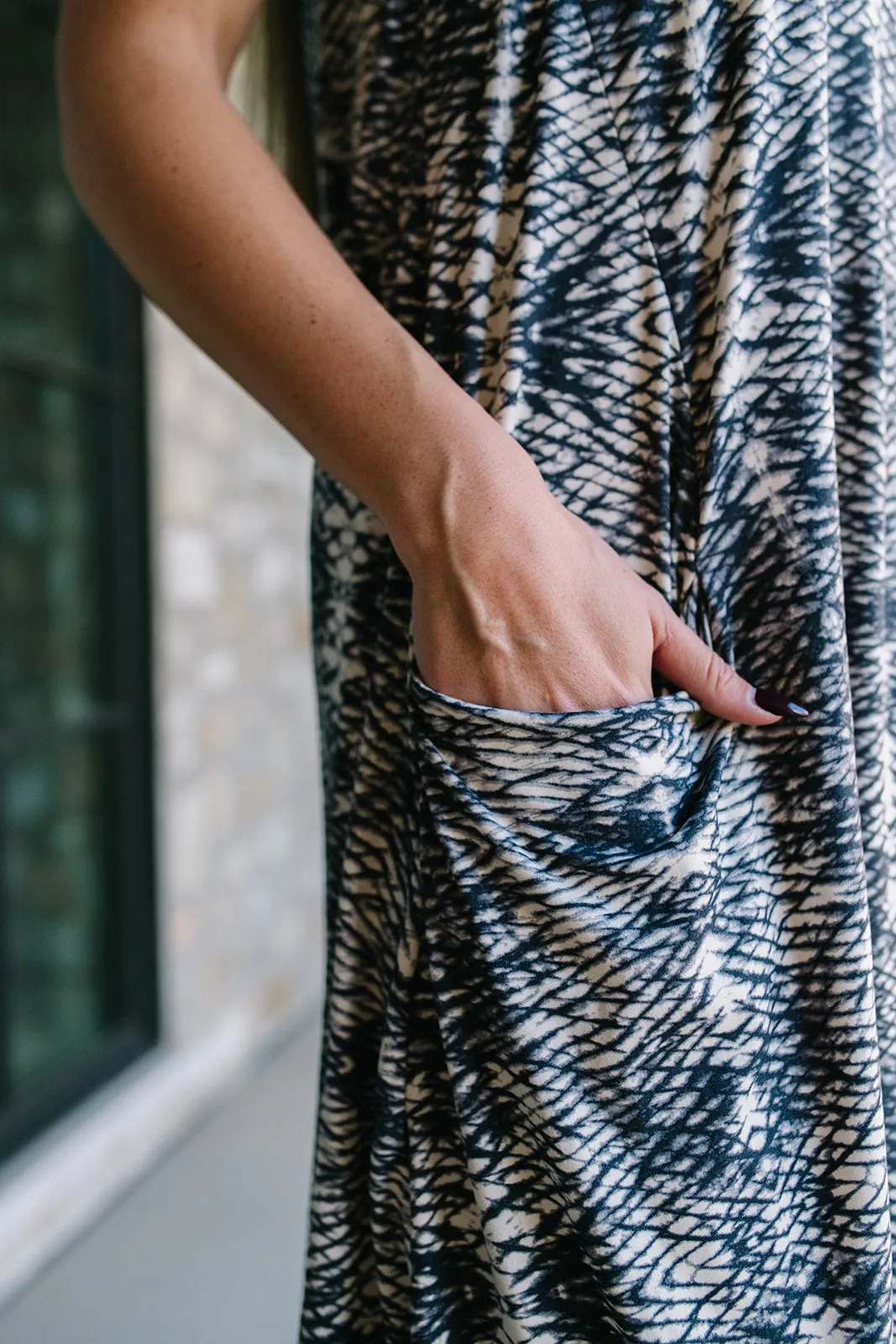 April Dress Denim Kaleidoscope