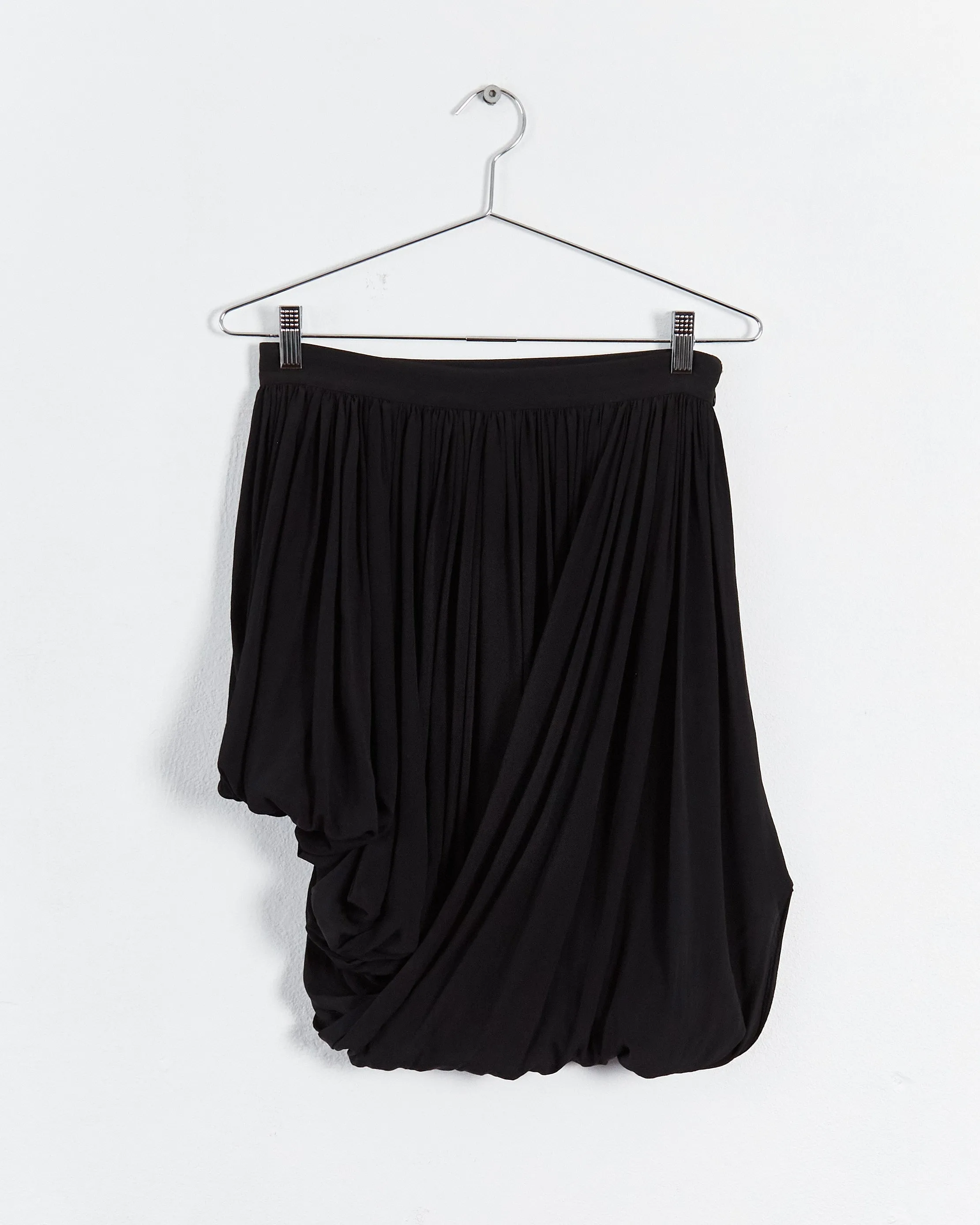 Balenciaga 2004 asymmetric puffball skirt, black, 10