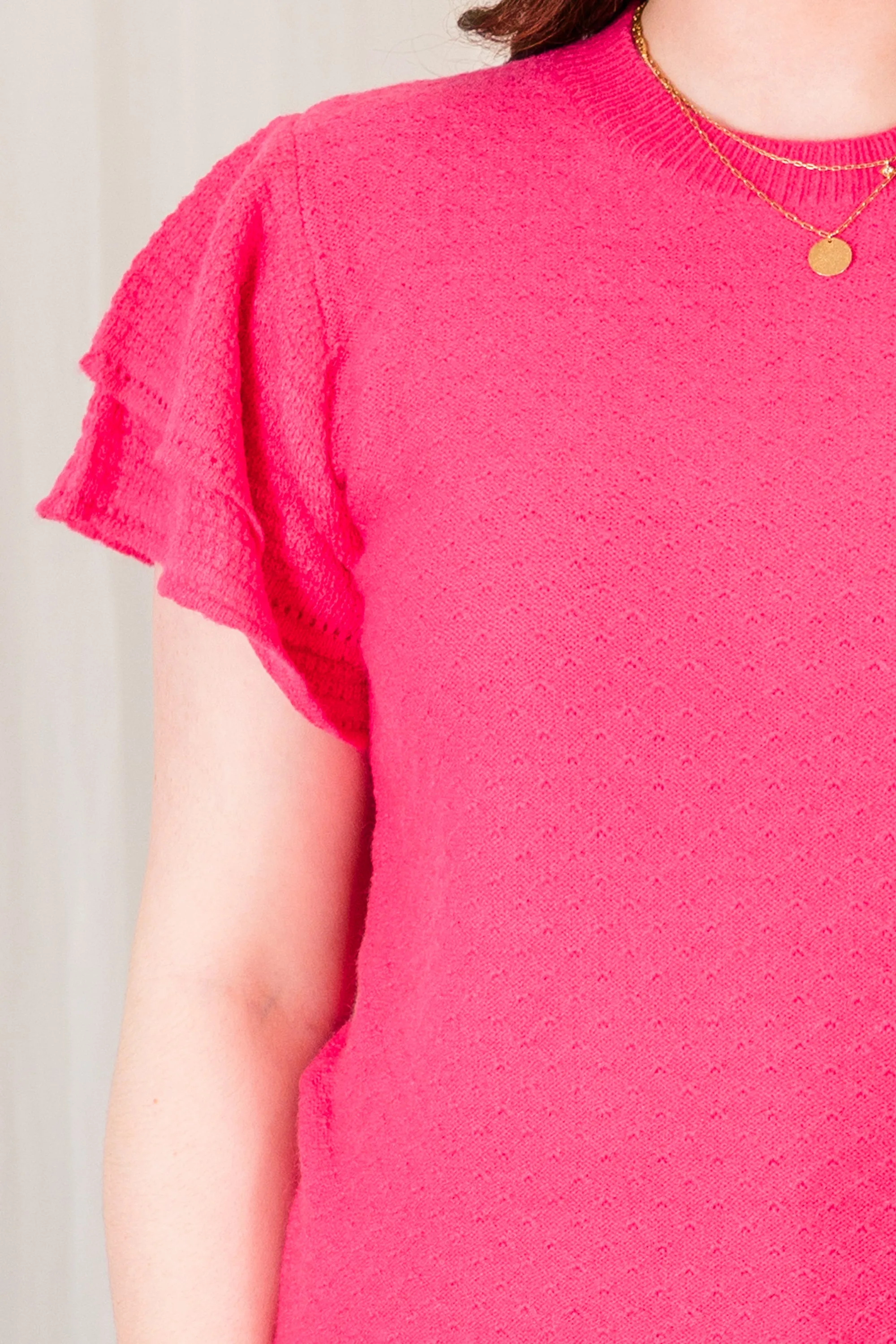 Blossom Bliss Top, Fuchsia