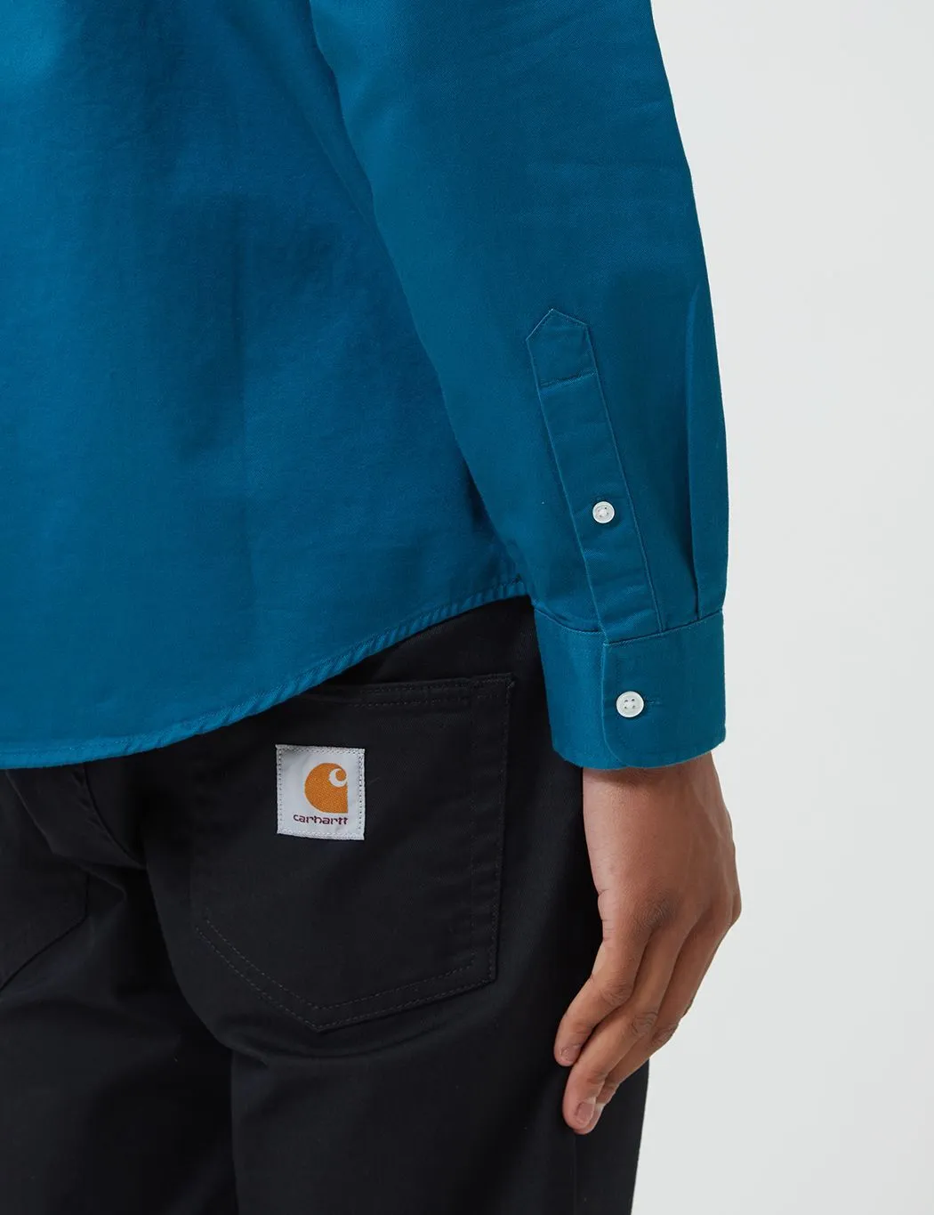 Carhartt-WIP Madison Shirt - Moody Blue/Wax