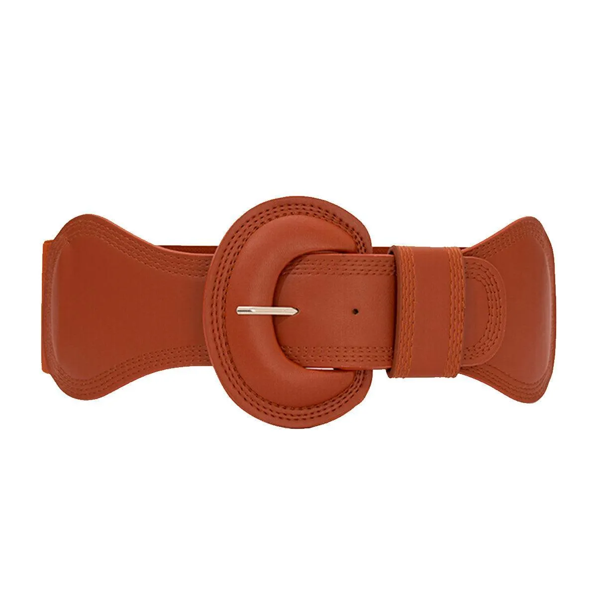 Ceinture large élastique, taille haute, pour femme, modèle Nikoline