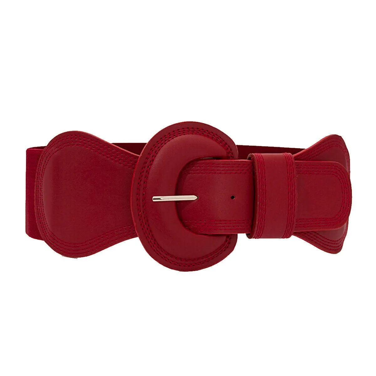 Ceinture large élastique, taille haute, pour femme, modèle Nikoline