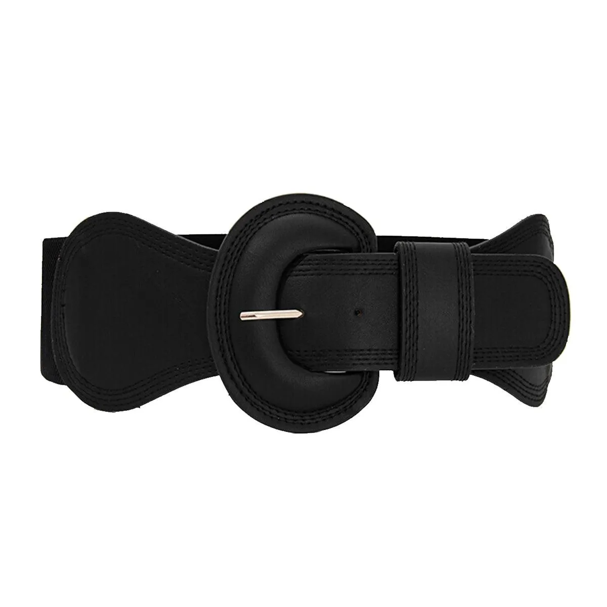 Ceinture large élastique, taille haute, pour femme, modèle Nikoline