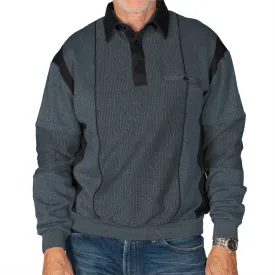 Classics by Palmland Big and Tall Banded Bottom Shirt 6094-165B Slate
