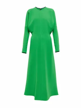 Crepe-cady midi dress