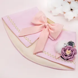 DUCHESS AUBRIE - Blush Pink Duchess Satin Cape