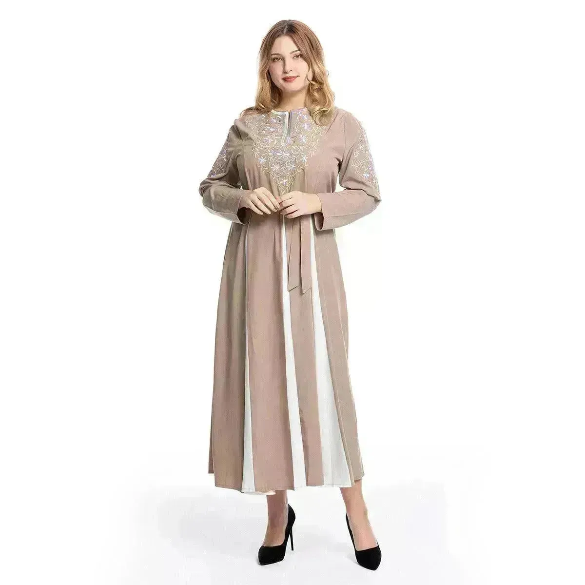 European And American Large Fashion Embroidery Dress