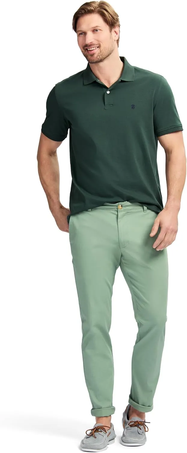 IZOD Men's Short Sleeve Interlock Polo Shirt