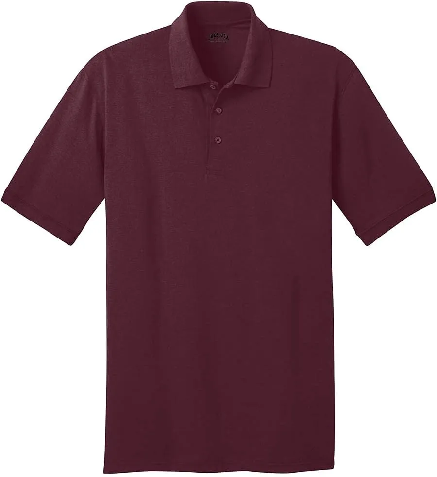 Joe's USA Mens Short Sleeve Polo Shirts in Regular, Big & Tall Sizes