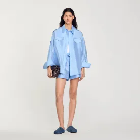 Loose-Fit Satin Shirt