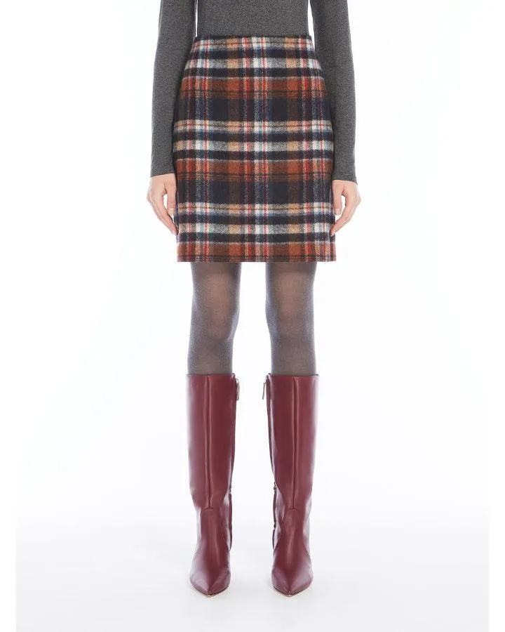 Max Mara Weekend Epoca Plaid Skirt