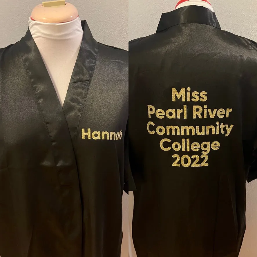 Miss America Title Silk Robe