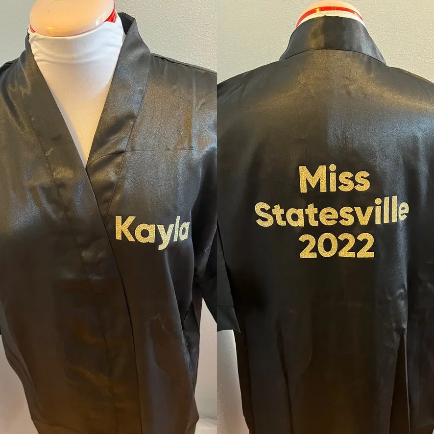 Miss America Title Silk Robe