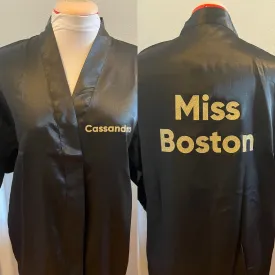 Miss America Title Silk Robe