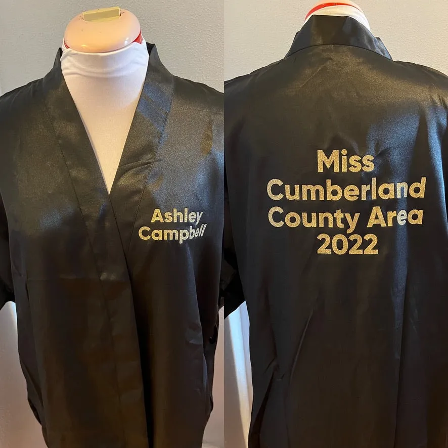 Miss America Title Silk Robe