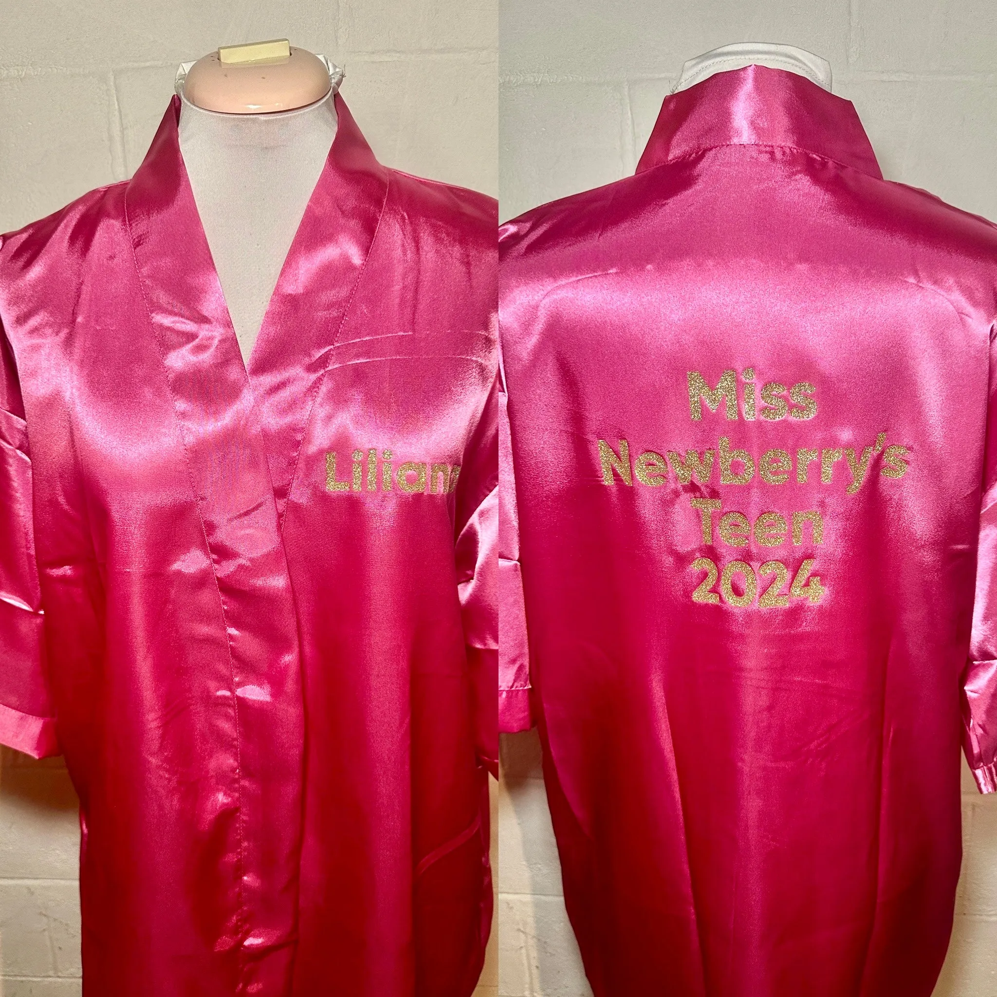 Miss America Title Silk Robe
