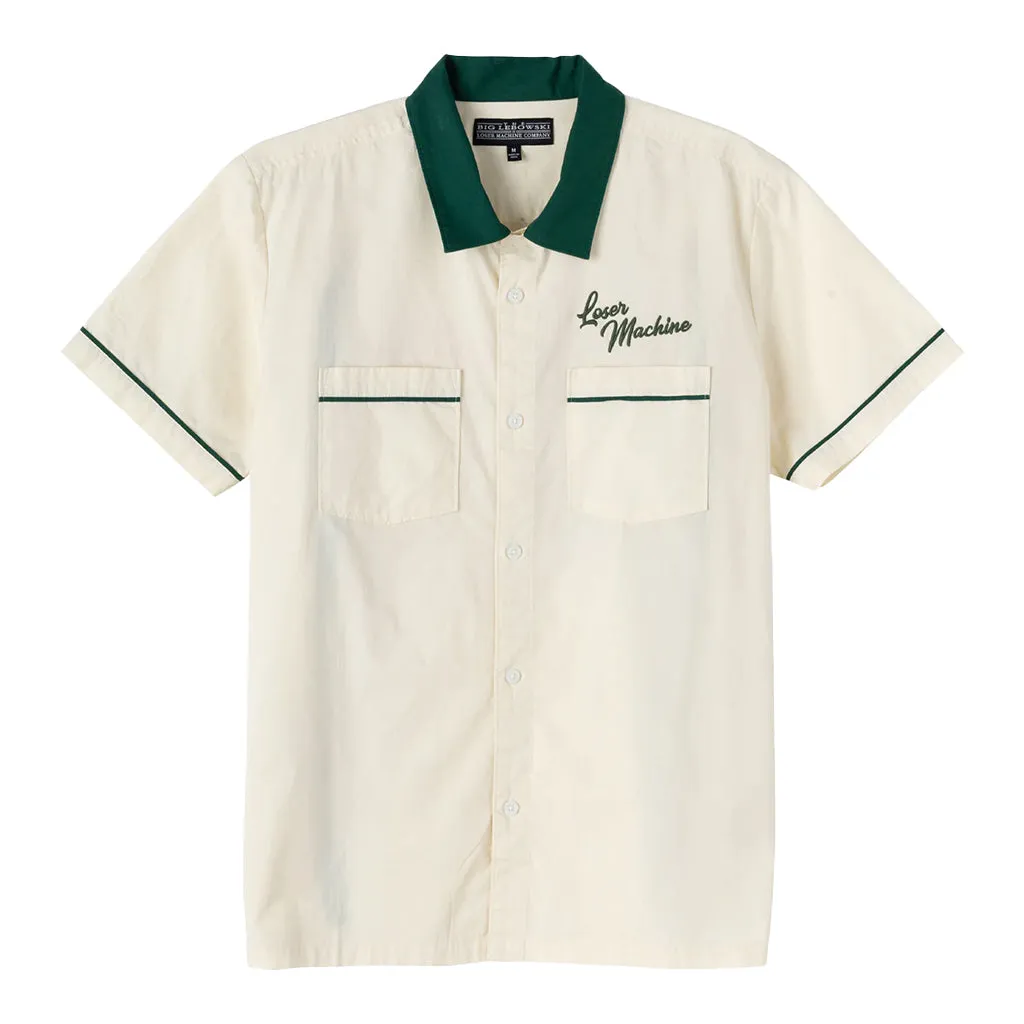 Over the Line Woven Bone/Green
