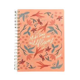 "Make Time for the Wildflowers" - Spiral Journal