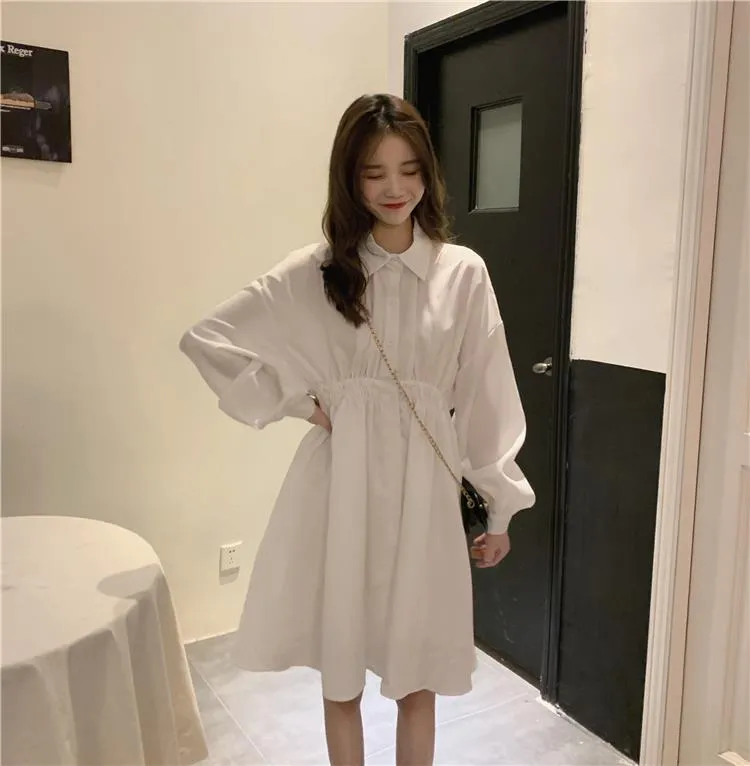 Robe Coréenne Col chemise