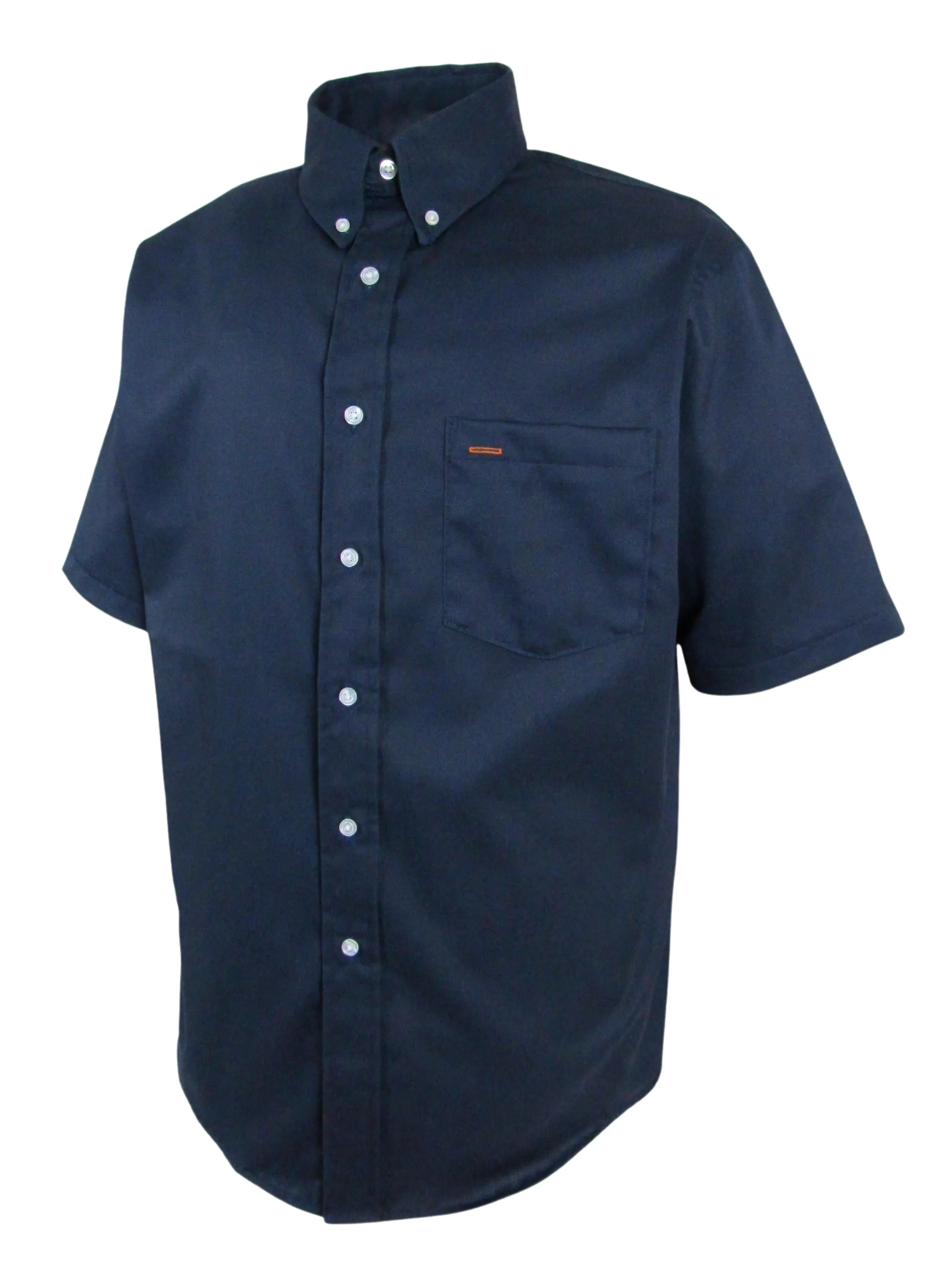 Ruddock Shirts - Navy Blue Button Down - Short Sleeve - One pocket