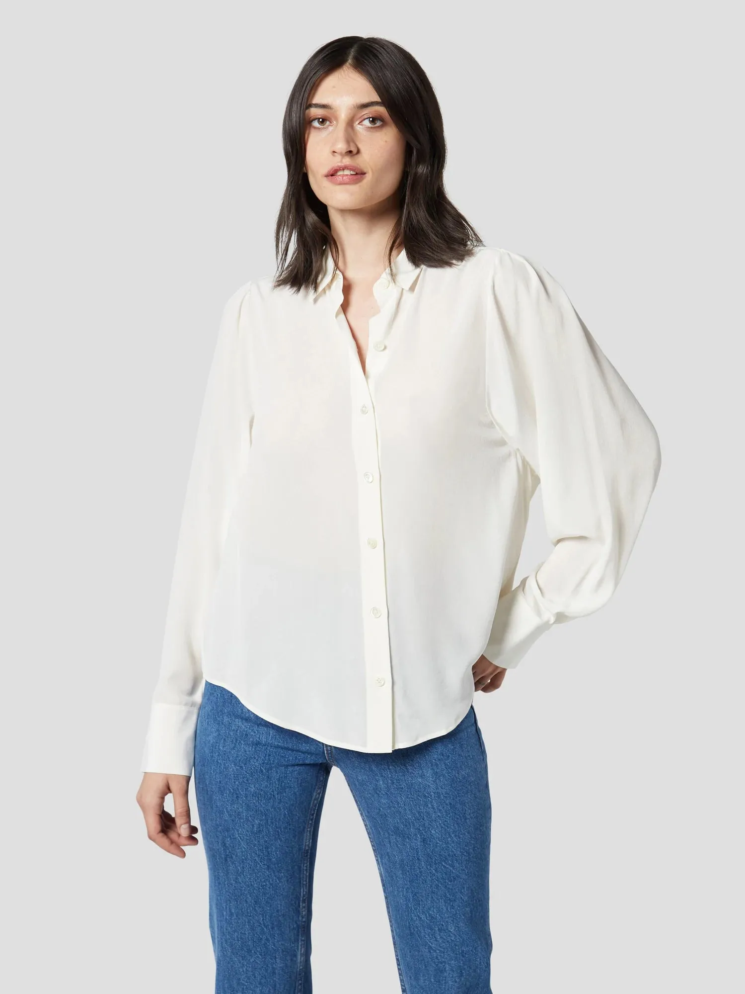 Shanton Silk Shirt - Nature White