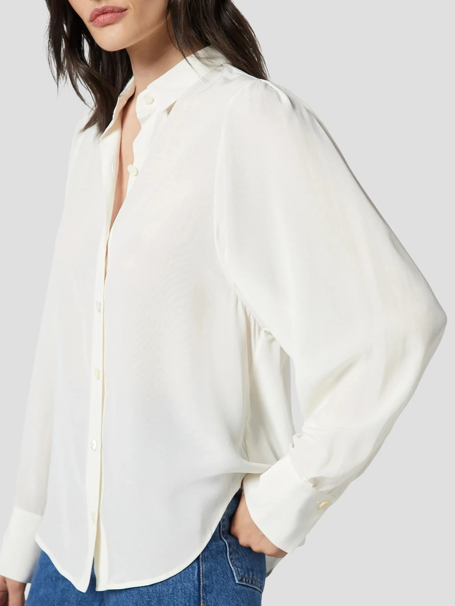 Shanton Silk Shirt - Nature White