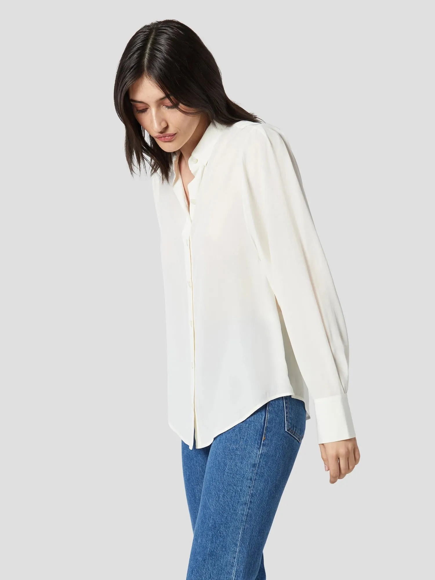 Shanton Silk Shirt - Nature White