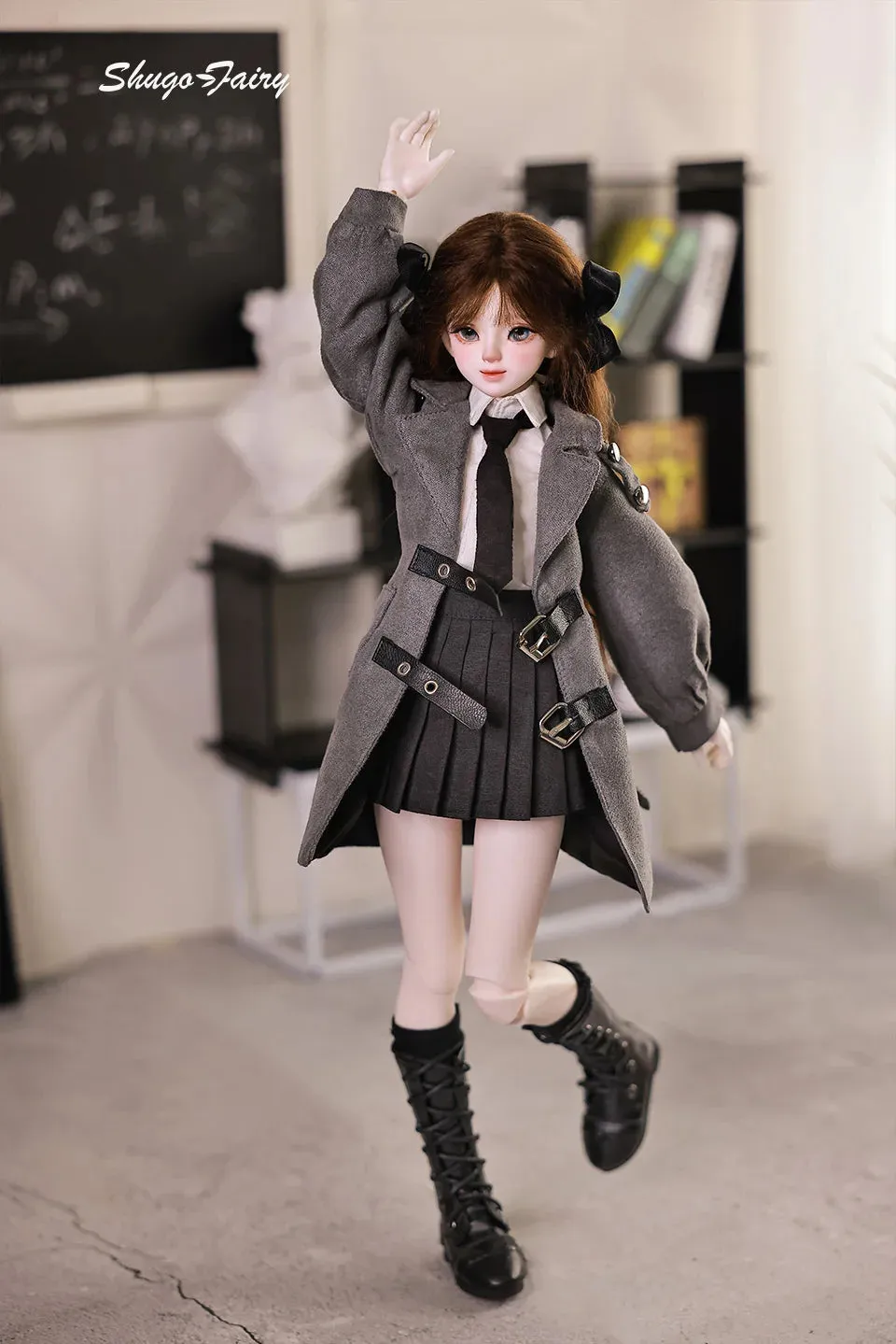 Shuga Fairy Rapunzel 1/4 BJD Doll - Autumn Style Jointed Doll with Pleated Skirt | Perfect Christmas Gift