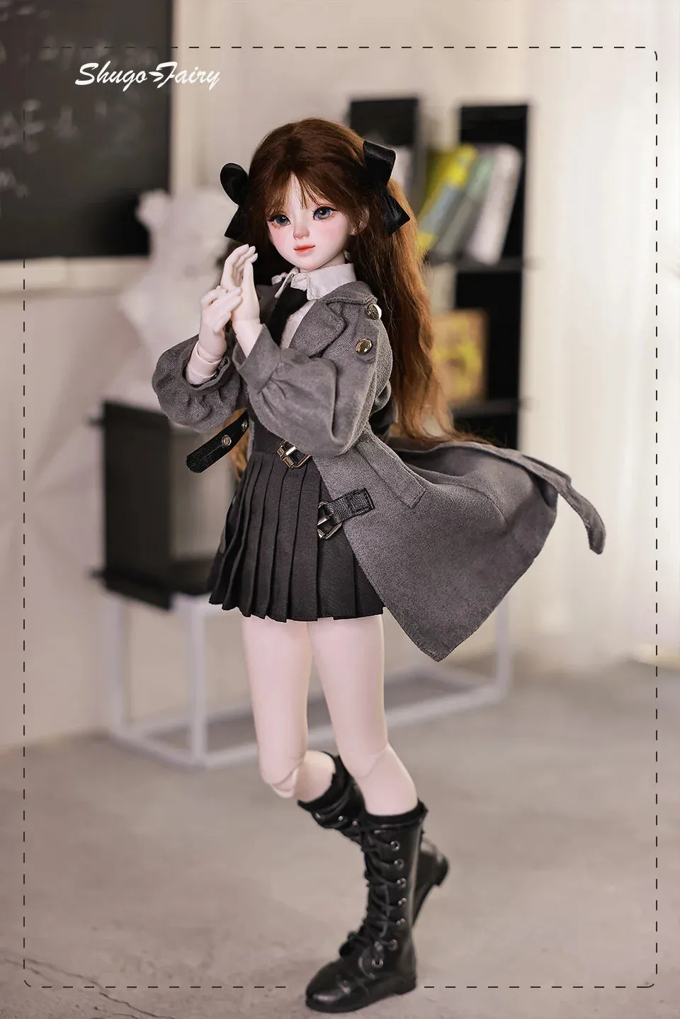 Shuga Fairy Rapunzel 1/4 BJD Doll - Autumn Style Jointed Doll with Pleated Skirt | Perfect Christmas Gift
