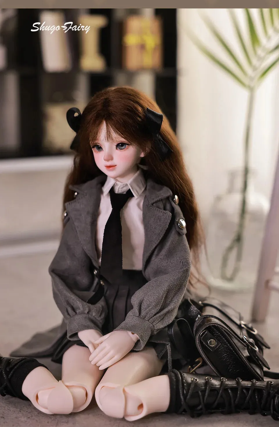 Shuga Fairy Rapunzel 1/4 BJD Doll - Autumn Style Jointed Doll with Pleated Skirt | Perfect Christmas Gift