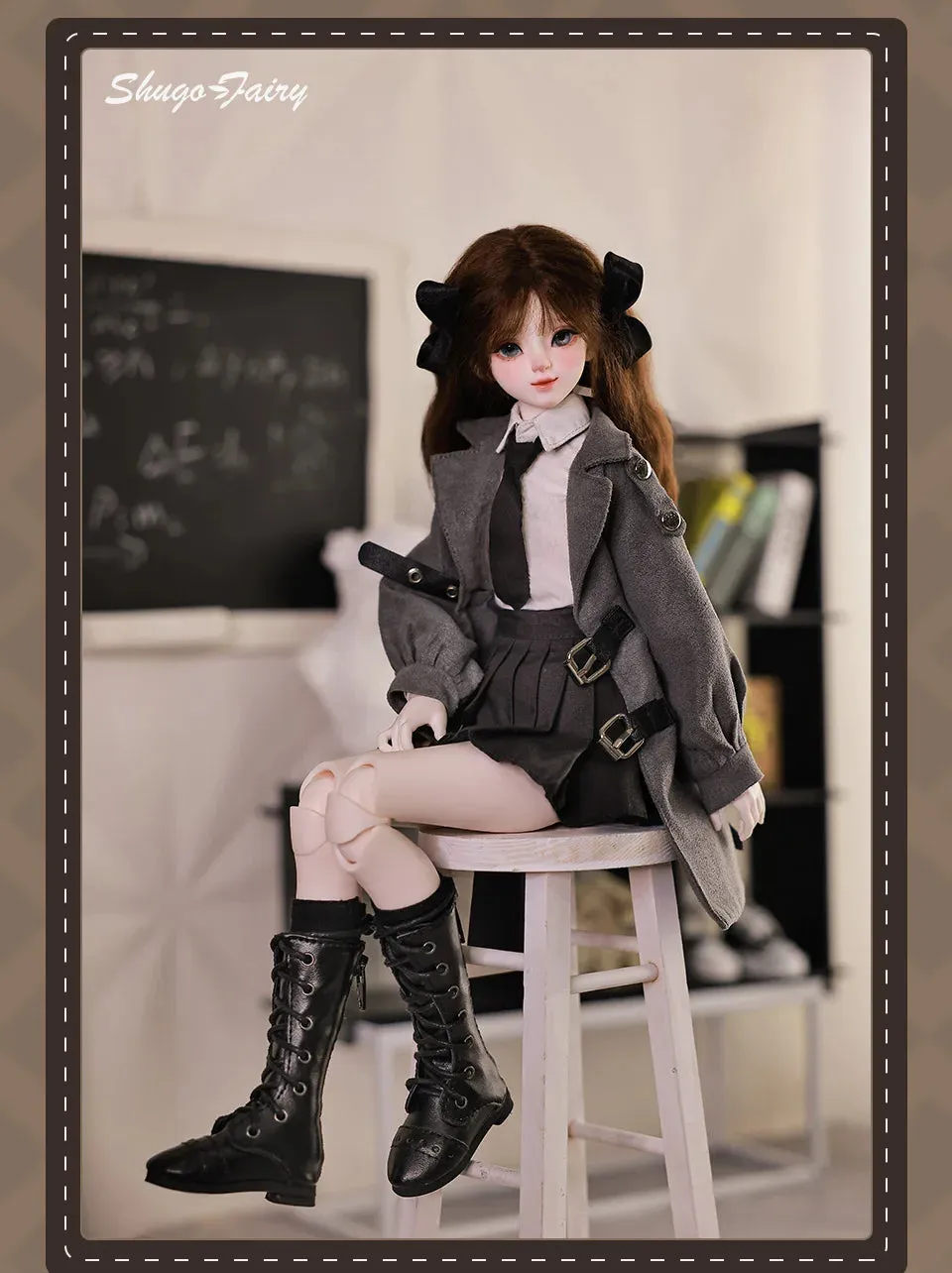 Shuga Fairy Rapunzel 1/4 BJD Doll - Autumn Style Jointed Doll with Pleated Skirt | Perfect Christmas Gift