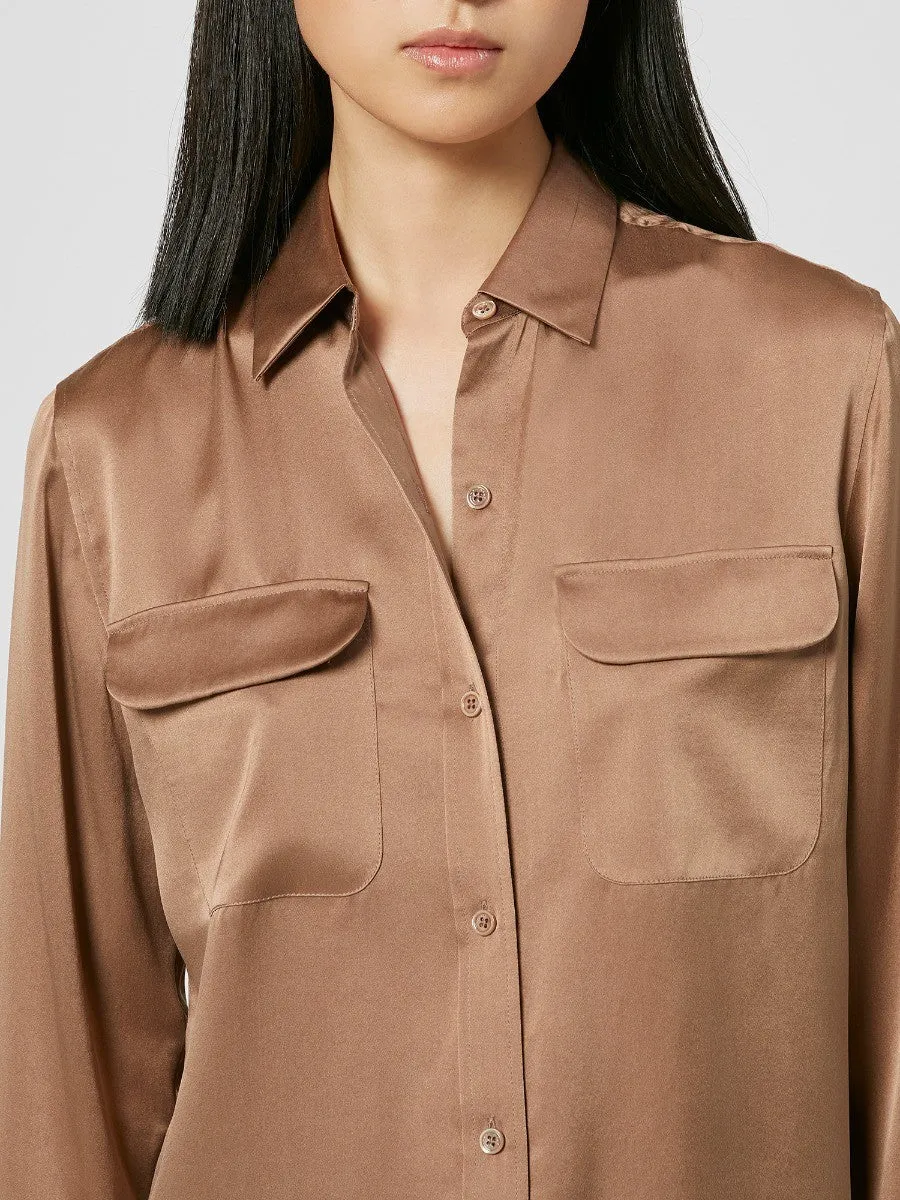 Signature Silk Shirt - Doeskin