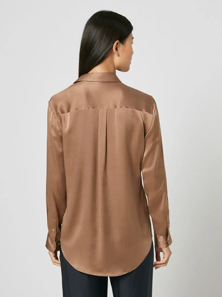 Signature Silk Shirt - Doeskin
