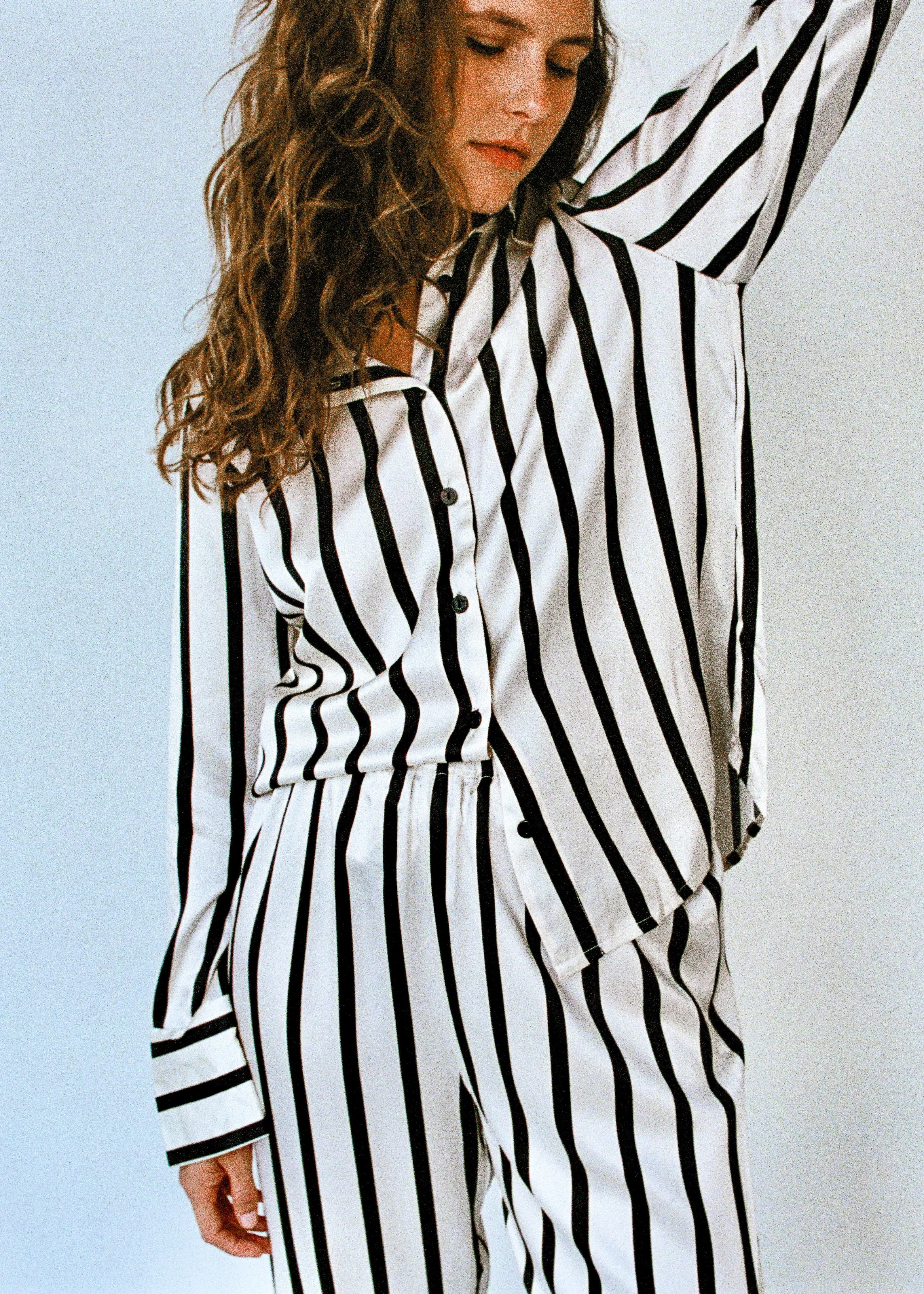 SILK STRIPE LOUNGE SET