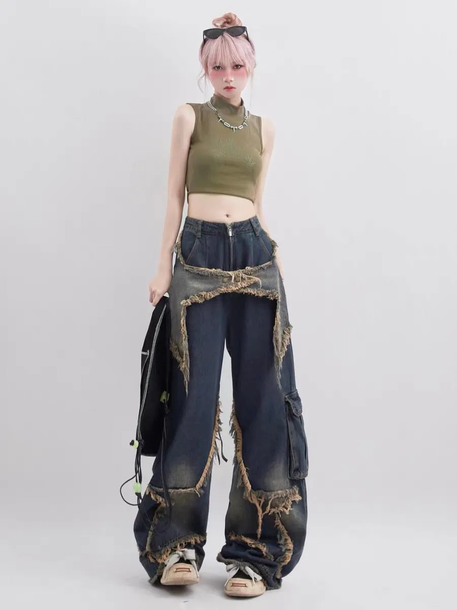 Star fringe denim