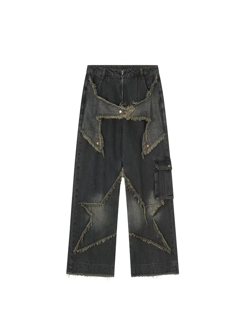 Star fringe denim