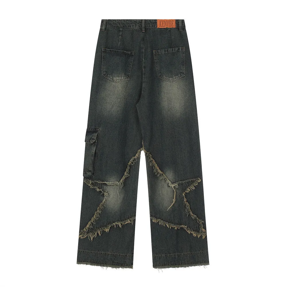 Star fringe denim
