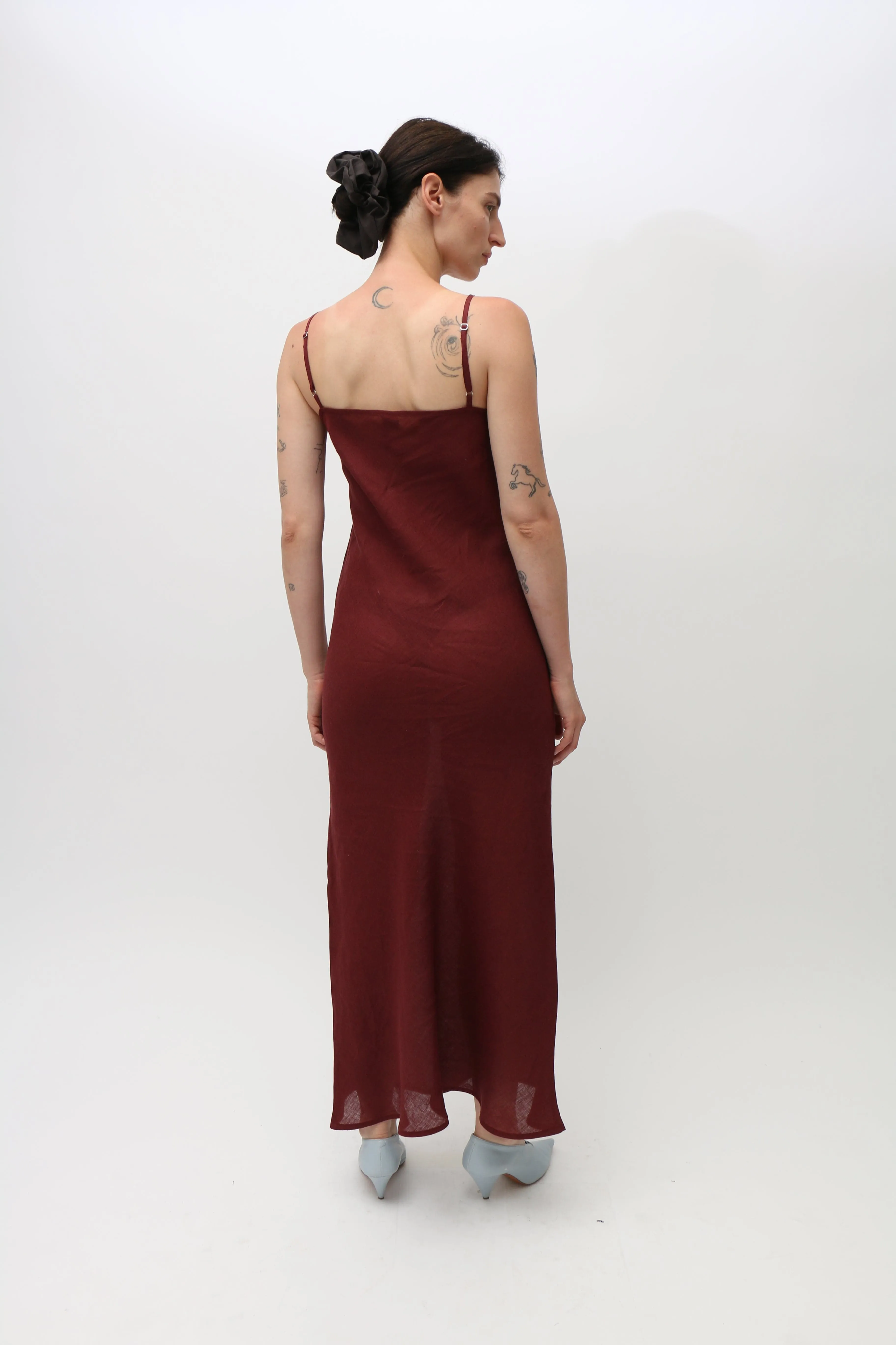 Stome Burgundy Dydine Dress