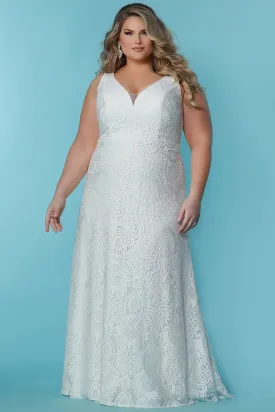 Sydneys Closet SC5289 Ava Grace Ivory Boho Bridal Gown