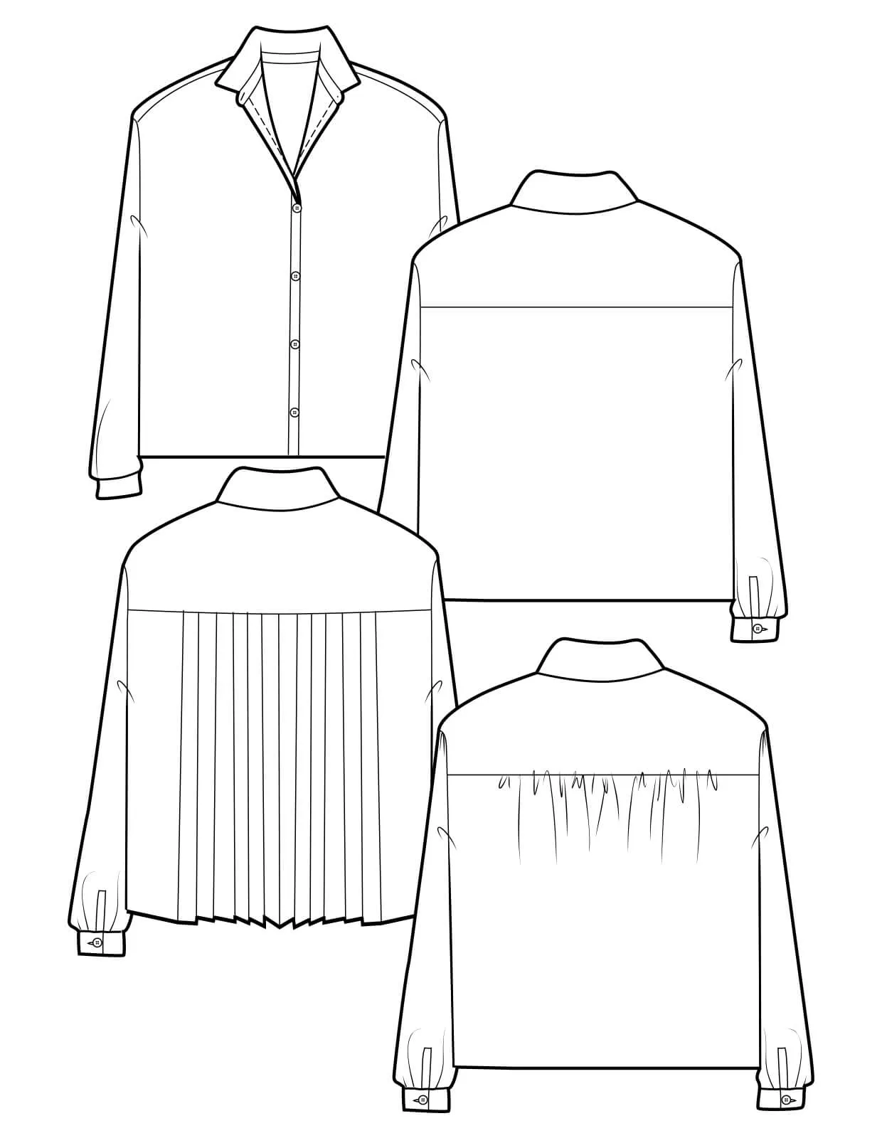 The Maker's Atelier 55, The Atelier Shirt PDF Pattern, with or without printing