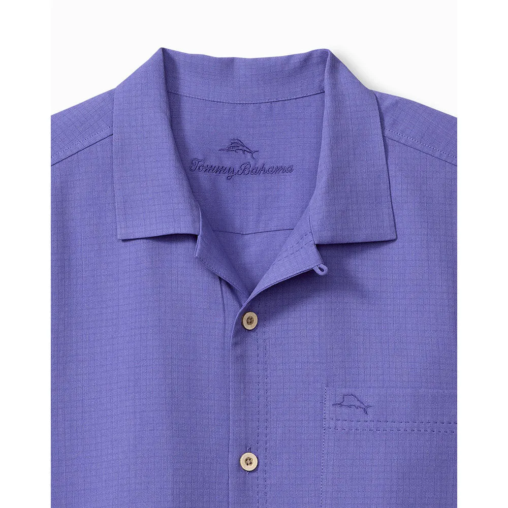 Tommy Bahama Coastal Breeze Check Camp Shirt - Peri Lavender