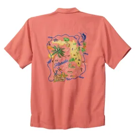 Tommy Bahama Florida Fantasy Camp Shirt - Coral Haze