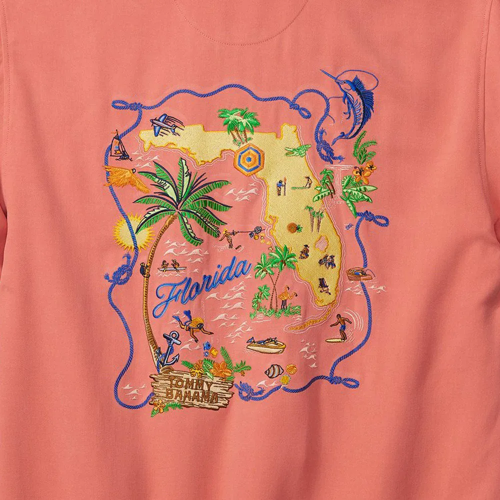 Tommy Bahama Florida Fantasy Camp Shirt - Coral Haze