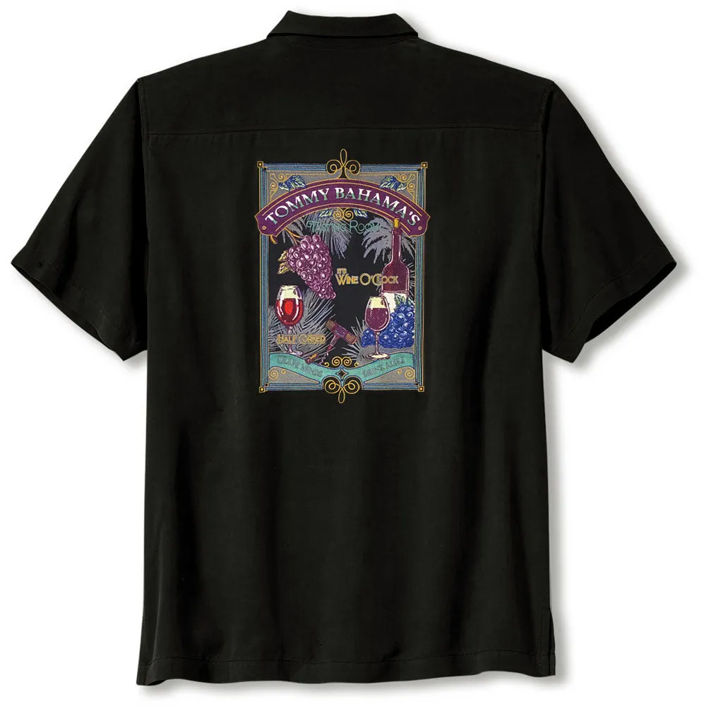 Tommy Bahama Grape Minds Drink Alike Camp Shirt - Black