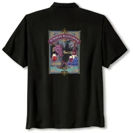 Tommy Bahama Grape Minds Drink Alike Camp Shirt - Black