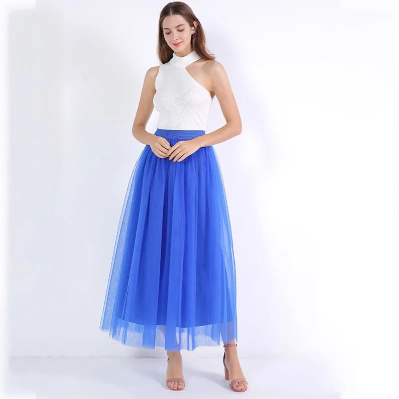 VenusFox4 layers Fashion Lace Princess Fairy Style Long Skirt