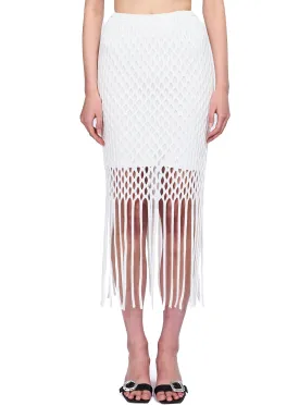 VIAVIA Fringe Midi Skirt
