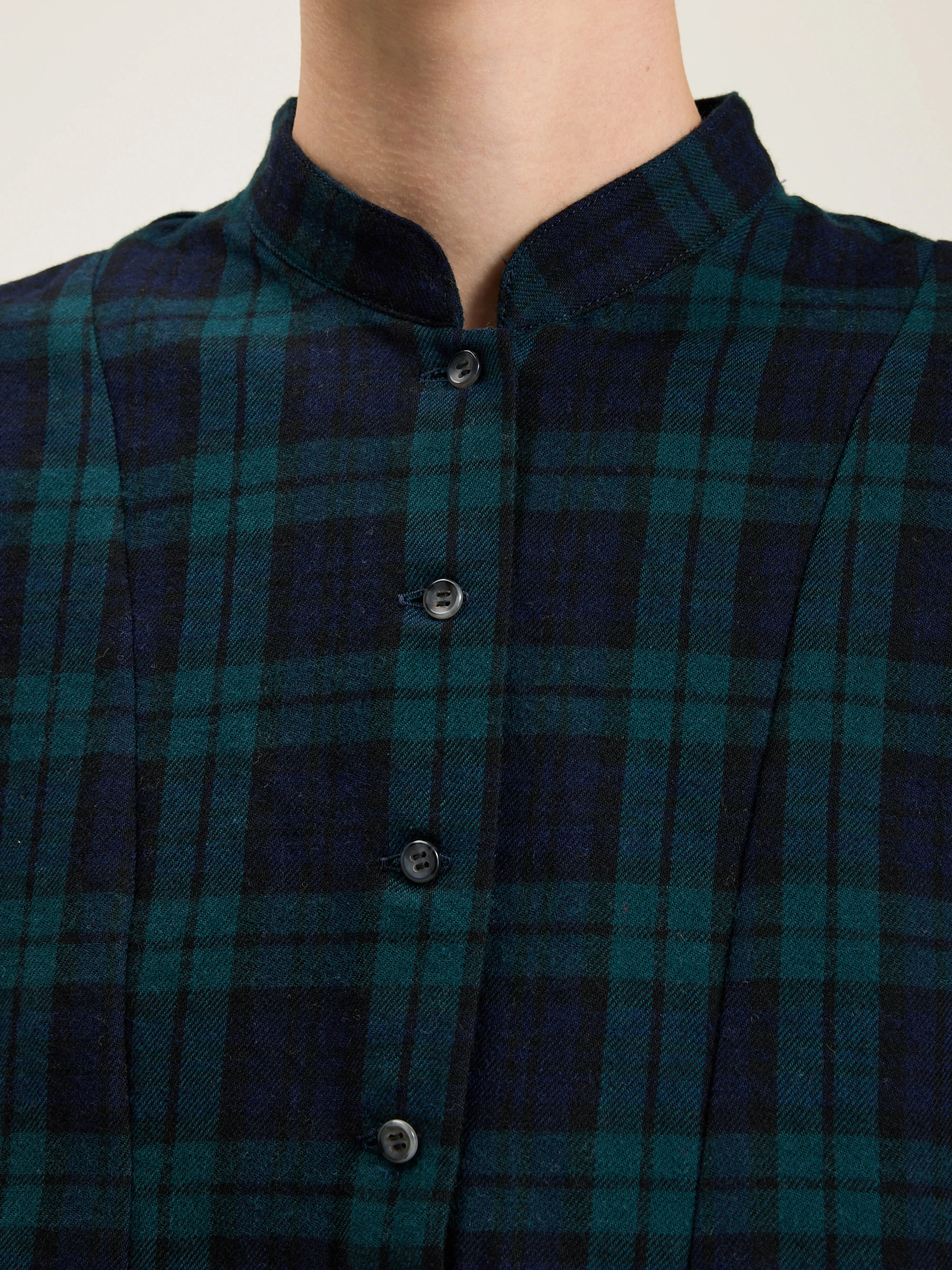 Wool And Cotton Pullover Shirt (242 / W / BLACK)